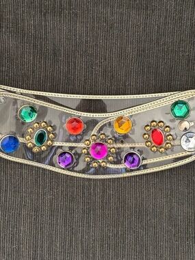 Clear Multi-Color Jeweled Women’s Belt